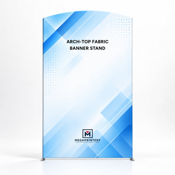 Arch-Top Fabric Banner Stand