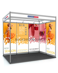 Shell Scheme Exhibition Graphics for 10ft Wide x 10ft Depth Booth