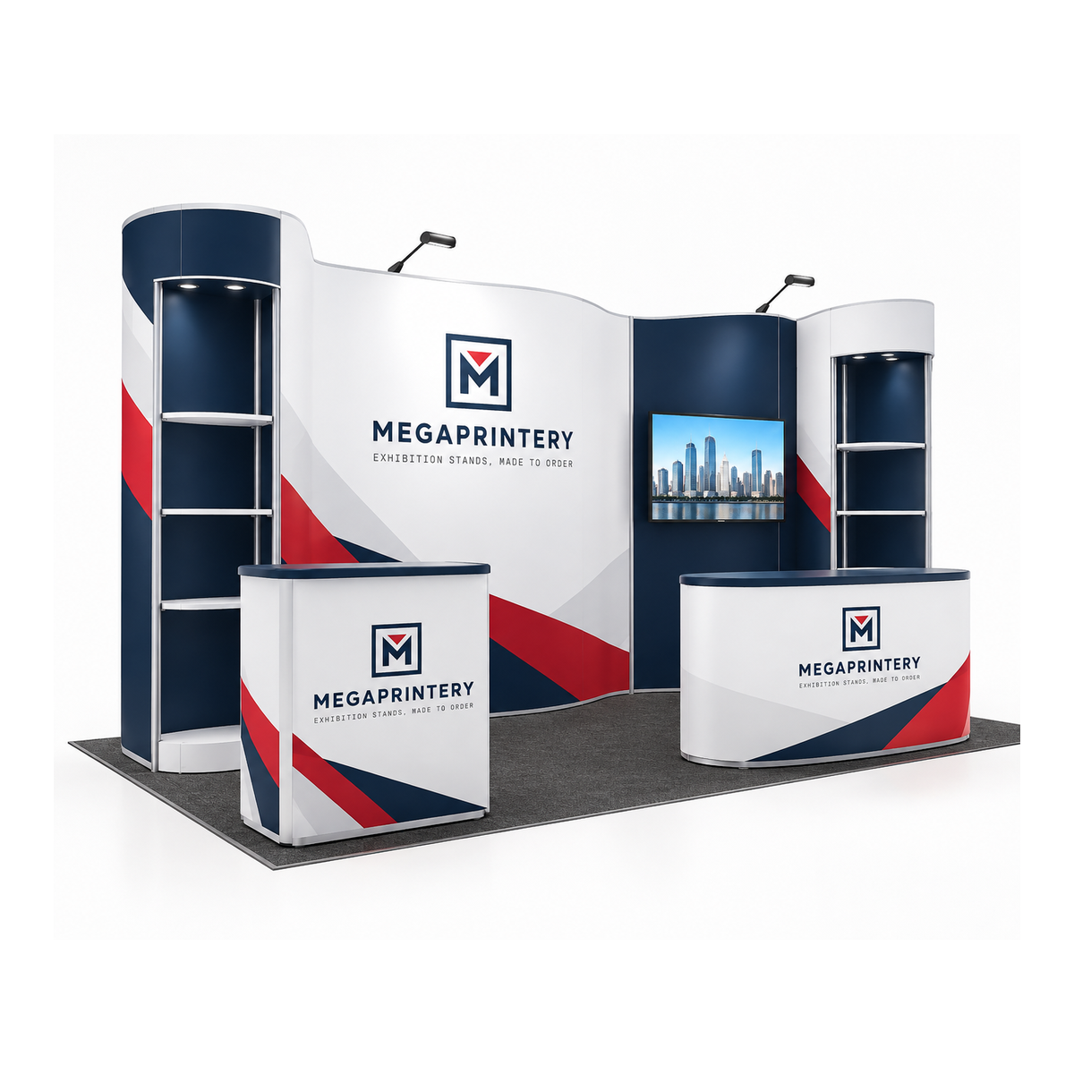 10x10ft Trade Show Booth Kit - A6 hero front