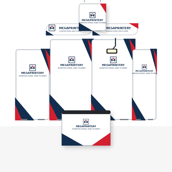 10x10ft Trade Show Booth Kit - B1 hero front