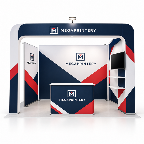 10x10ft Trade Show Booth Kit - B7 hero front