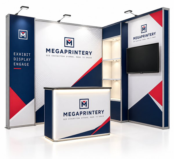 10x10ft Trade Show Booth Kit - B8 hero front