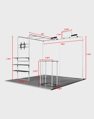 Portable Exhibit Display 10ft x 10ft - Model 17