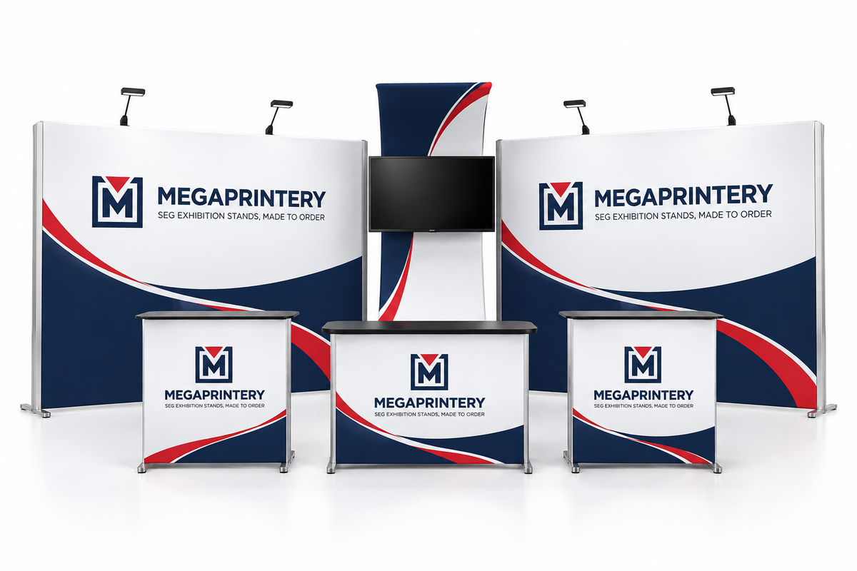 10x20ft Trade Show Booth Kit - A4 - hero front