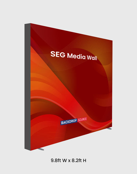 SEG Fabric Media Wall - 9.8ft Wide