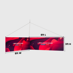 L Shape Hanging Banner