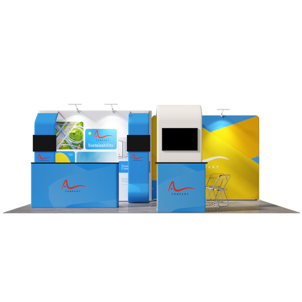Portable Exhibit Display 10ft x 20ft - Model 5