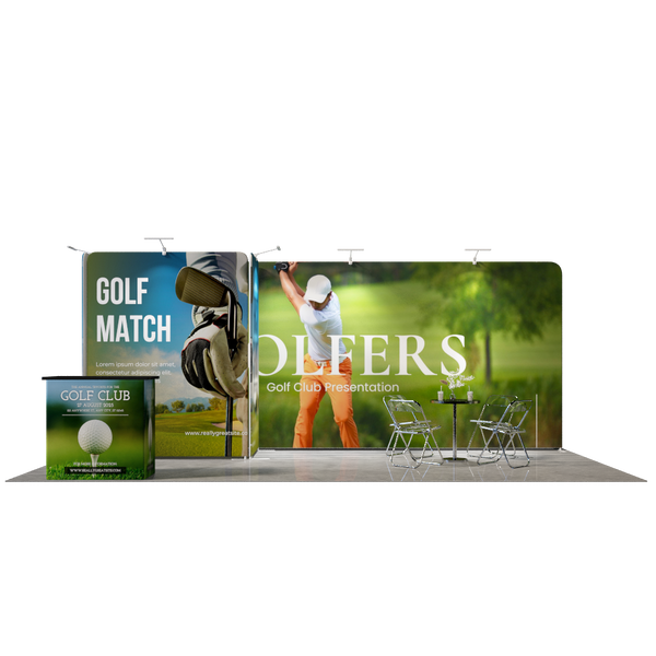 Portable Exhibit Display 10ft x 20ft - Model 8