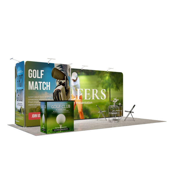 Portable Exhibit Display 10ft x 20ft - Model 8