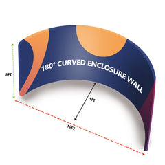180° Curved Enclosure Wall - Backdropsource