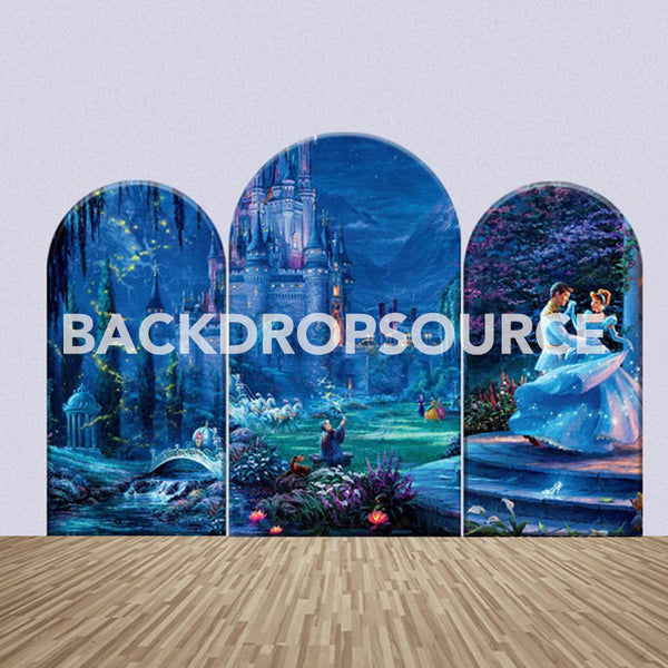 Dancing Prince and Princess Themed Party Backdrop Media Sets for Birthday / Events/ Weddings - Backdropsource