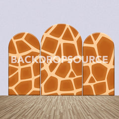 Giraffe Pattern Themed Party Backdrop Media Sets for Birthday / Events/ Weddings - Backdropsource