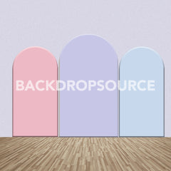 Tri Color Themed Party Backdrop Media Sets for Birthday / Events/ Weddings - Backdropsource