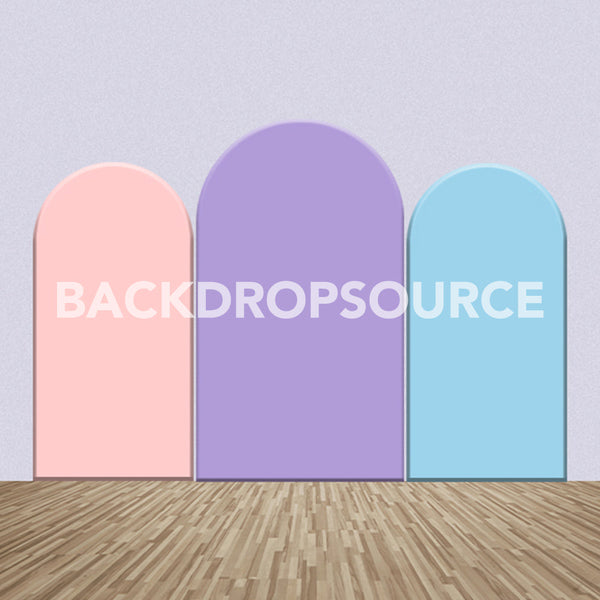 Tri Color Themed Party Backdrop Media Sets for Birthday / Events/ Weddings - Backdropsource