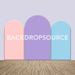 Tri Color Themed Party Backdrop Media Sets for Birthday / Events/ Weddings - Backdropsource