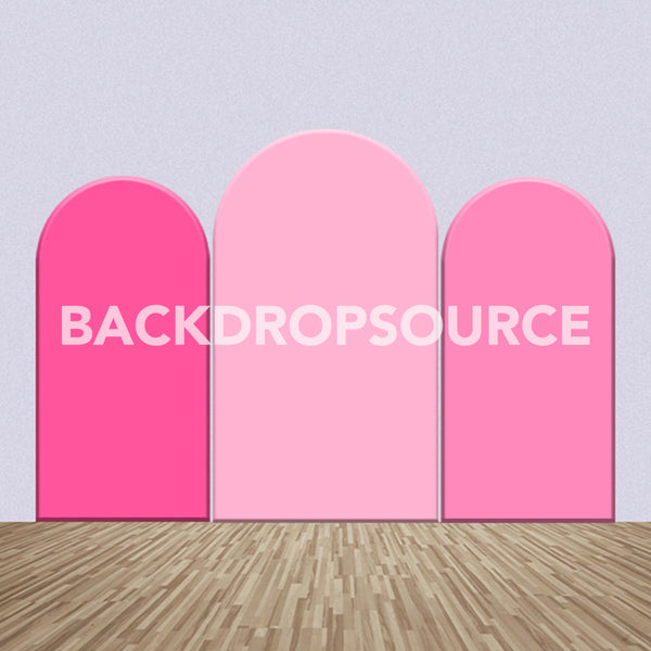 Pink Color Themed Party Backdrop Media Sets for Birthday / Events/ Weddings - Backdropsource