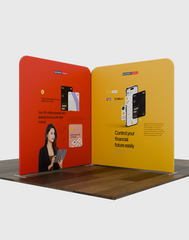 Magnetic Fabric Booth Display - Model 3 (13 x 13ft)