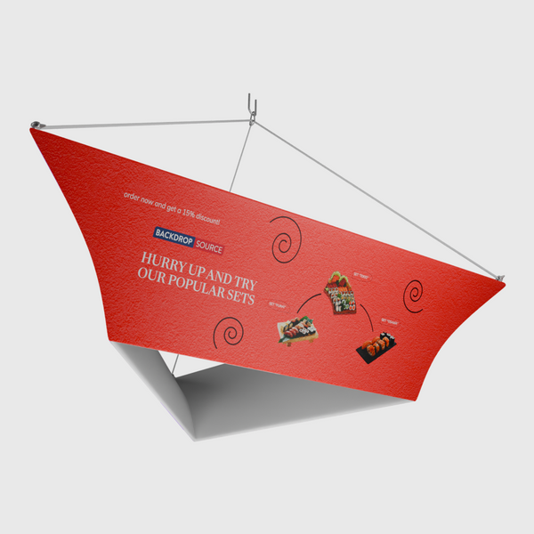 Tapered Triangle Hanging Display