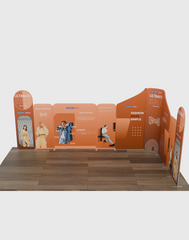 Magnetic Fabric Booth Display - Model 1 (20 x 20ft)