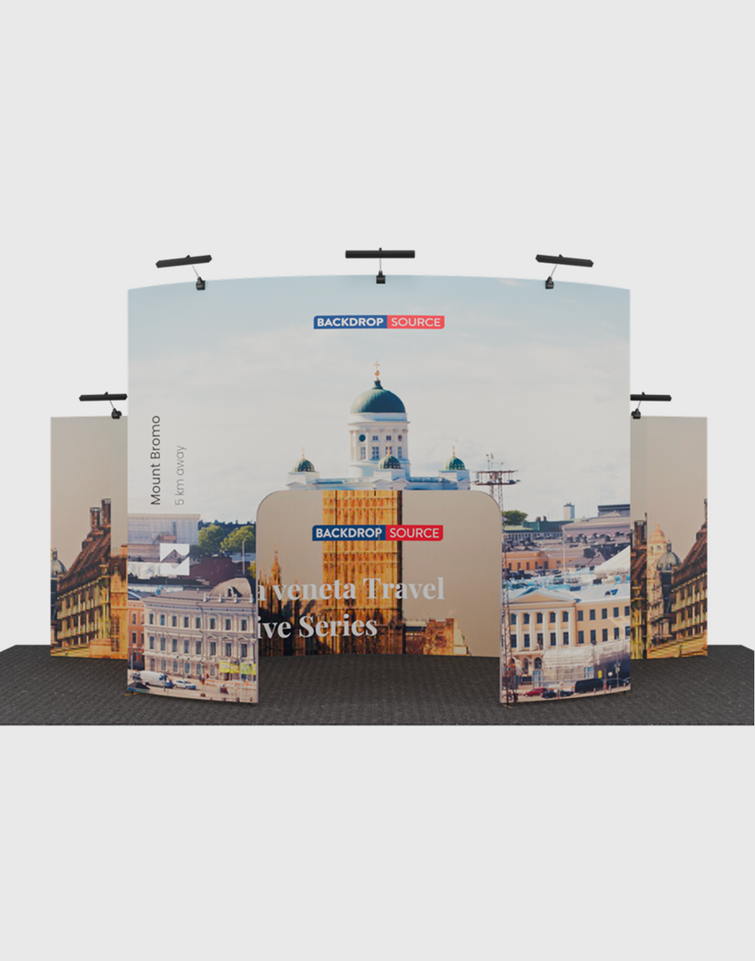 Portable Exhibit Display 20ft x 10ft - Model 21