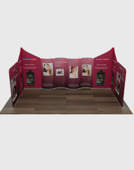 Magnetic Fabric Booth Display - Model 2 (20 x 20ft)