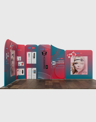 Magnetic Fabric Booth Display - Model 3 (16.4 x 13ft)