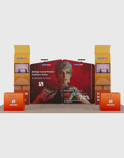 Portable Exhibit Display 10ft x 20ft - Model 7