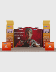 Portable Exhibit Display 10ft x 20ft - Model 7