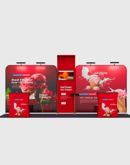 Portable Exhibit Display 10ft x 20ft - Model 16