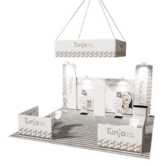 Modular Booth Kits 20ft x 20ft - Model 07 - Backdropsource