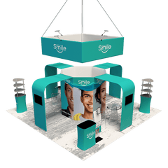 Modular Booth Kits 20ft x 20ft - Model 02 - Backdropsource