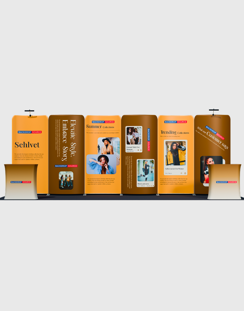 Portable Exhibit Display 10ft x 20ft - Model 17