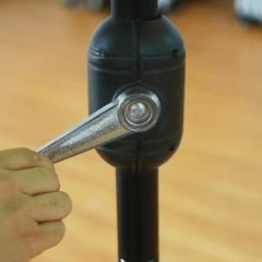 Tilting Patio Umbrellas With Valances (Iron Frame) – 8.8ft x 8.8ft