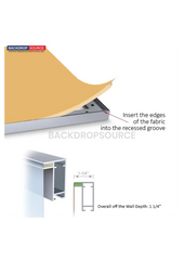 SEG Fabric LED Light Box Display - 2.8ft W x 6.5ft H