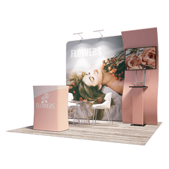 Portable Exhibit Display 10ft - Model 10 - Backdropsource