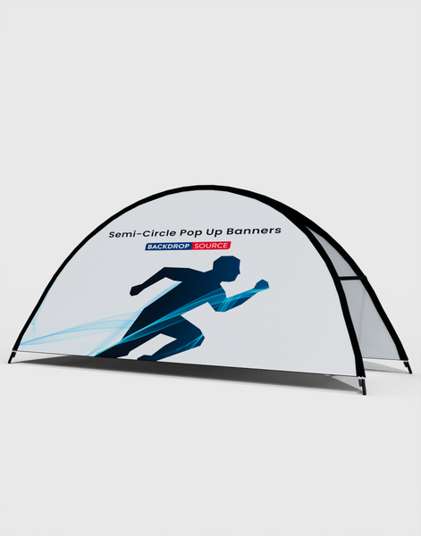 Semi-Circle Pop Up Banners ( Double Side Printed)