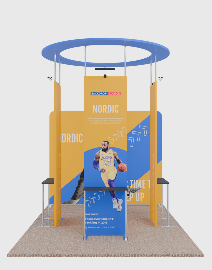 Portable Exhibit Display 10ft x 10ft - Model 40