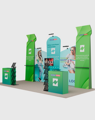 Portable Exhibit Display 10ft x 20ft - Model 4