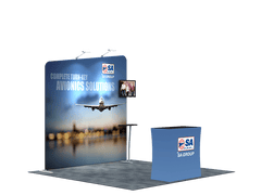 Portable Exhibit Display 10ft - Model 9 - Backdropsource