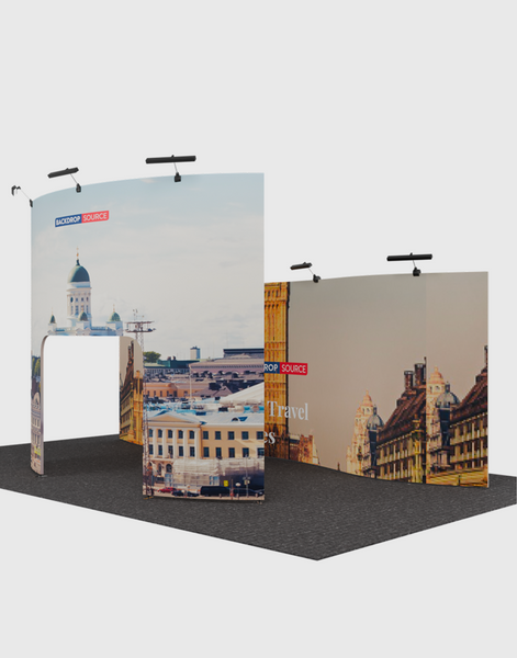 Portable Exhibit Display 10ft x 20ft - Model 6