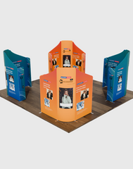 Magnetic Fabric Booth Display - Model 5 (20 x 20ft)
