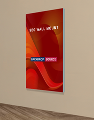 Wall-Mounted SEG Fabric display - 0.8" Depth