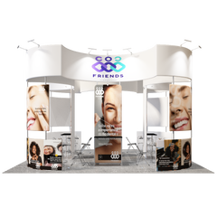 Modular Booth Kits 20ft x 20ft - Model 14