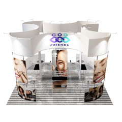 Modular Booth Kits 20ft x 20ft - Model 14