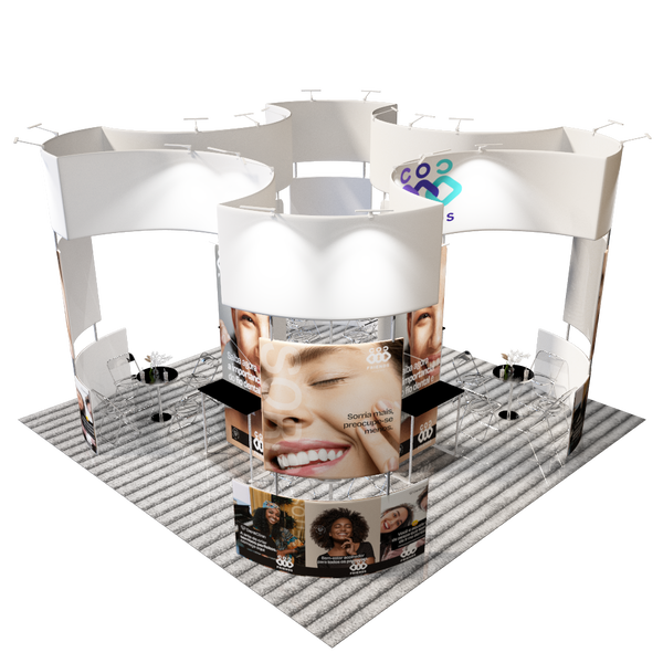 Modular Booth Kits 20ft x 20ft - Model 14