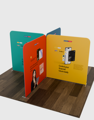 Magnetic Fabric Booth Display - Model 3 (13 x 13ft)