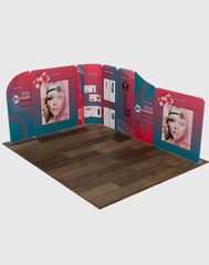 Magnetic Fabric Booth Display - Model 3 (16.4 x 13ft)