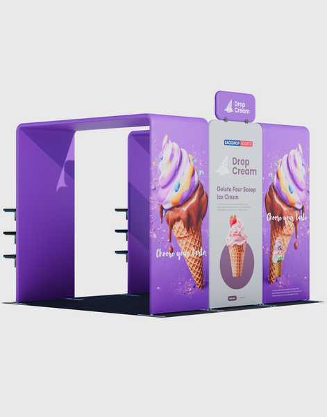 Portable Exhibit Display 10ft x 10ft - Model 35