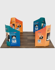 Magnetic Fabric Booth Display - Model 5 (20 x 20ft)