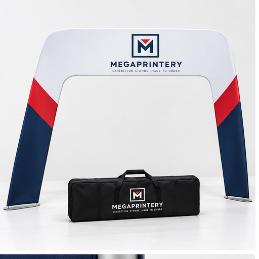 3D Wave Shaped Arch Backdrop - hero front